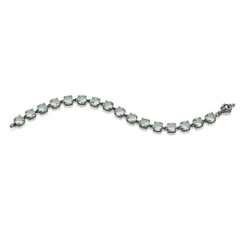 PULSEIRA BANHADA A RHODIUM NEGRO COM CRISTAIS