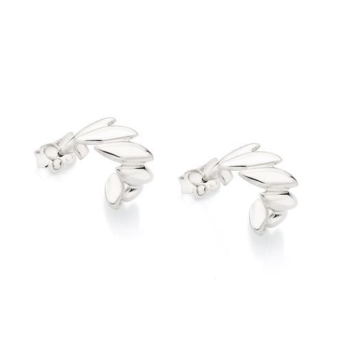 BRINCO ARGOLA NAVETES BANHADO A PLATINA