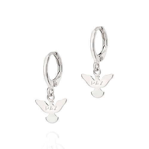 BRINCO ARGOLA ESPÍRITO SANTO BANHADO A PLATINA