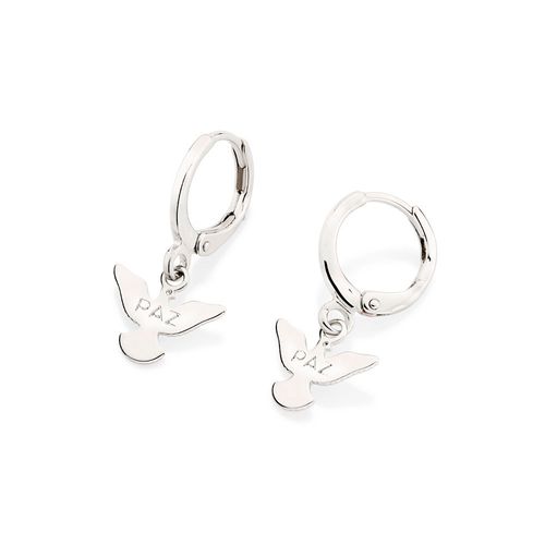 BRINCO ARGOLA ESPÍRITO SANTO BANHADO A PLATINA