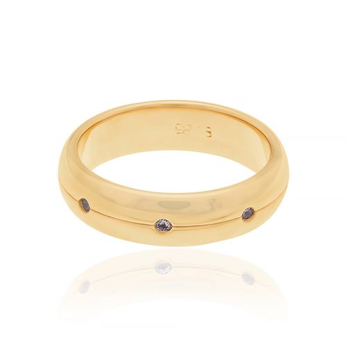 ALIANÇA BANHADA A OURO 18K COM ZIRCÔNIAS