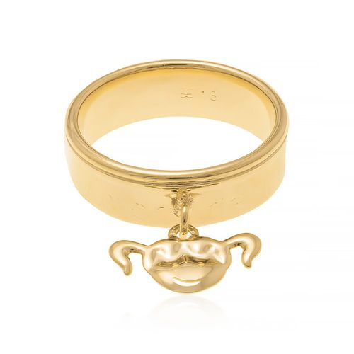ANEL BANHADO A OURO 18K