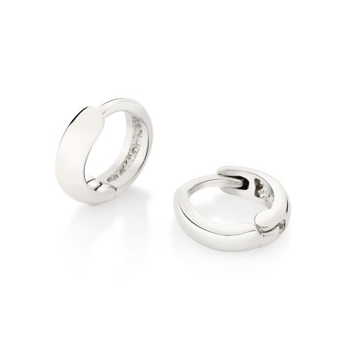 BRINCO ARGOLA LISA BANHADO A PLATINA