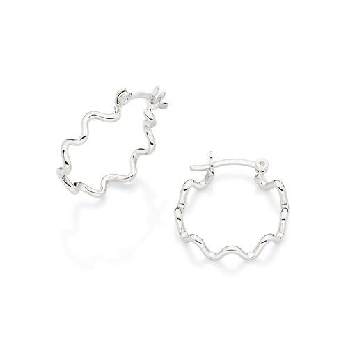 BRINCO ARGOLA ONDAS BANHADO A PLATINA