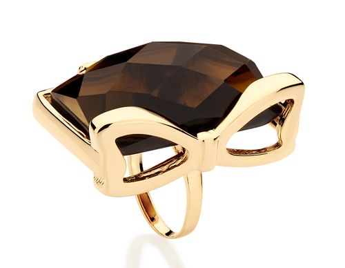 ANEL BANHADO A OURO 18K COM CRISTAL