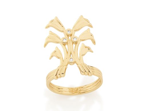 Anéis  JOIA BANHADA OURO 18K