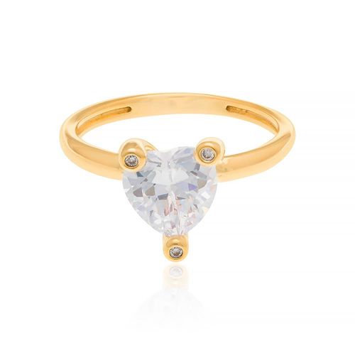 ANEL BANHADO A OURO 18K COM ZIRCÔNIAS