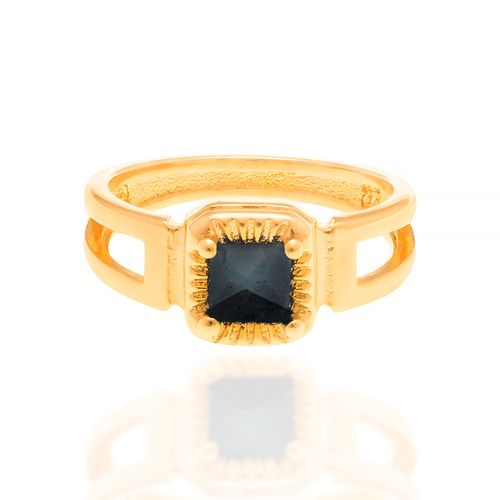 ANEL INFANTIL BANHADO A OURO 18K COM ZIRCÔNIA