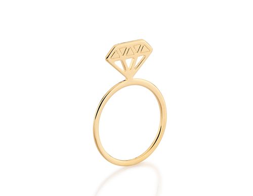 Anéis  JOIA BANHADA OURO 18K