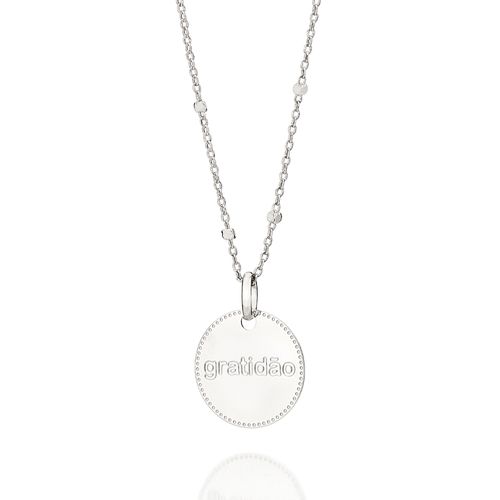 MEDALHA GRATIDÃO BANHADA A PLATINA