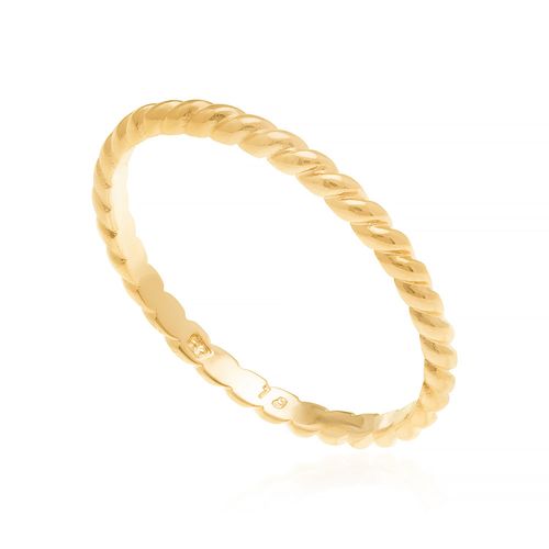 ALIANÇA BANHADA A OURO 18K