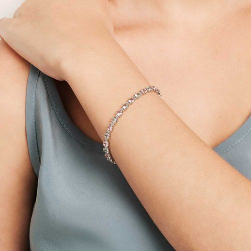 PULSEIRA BANHADA A PLATINA COM CRISTAIS