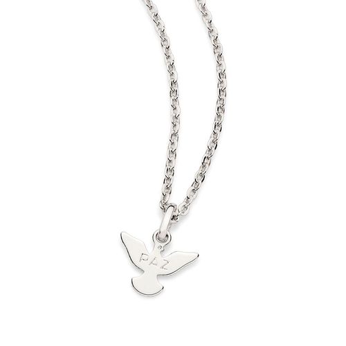 PINGENTE ESPÍRITO SANTO BANHADO A PLATINA