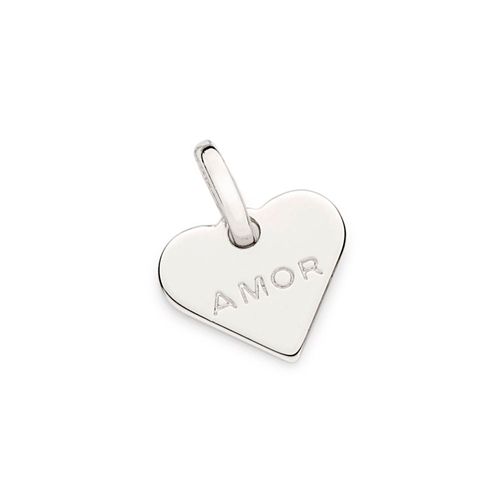 PINGENTE CORAÇÃO BANHADO A PLATINA