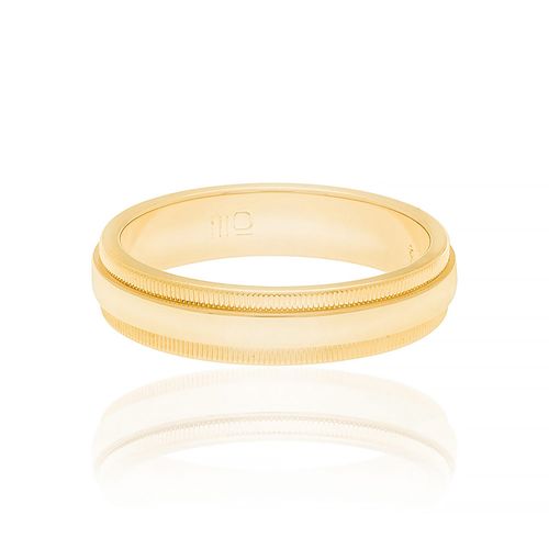 ALIANÇA BANHADA A OURO 18K