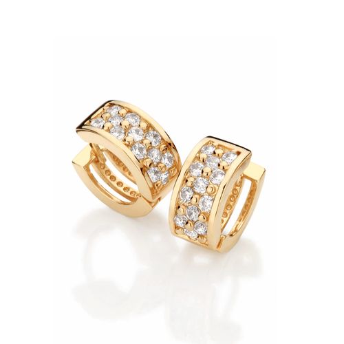 BRINCO BANHADO A OURO 18K COM ZIRCÔNIA