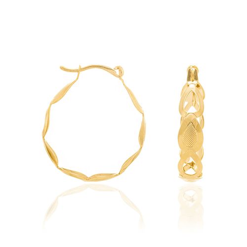 BRINCO BANHADO A OURO 18K ARGOLA