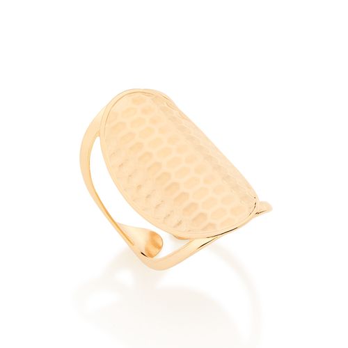 ANEL BANHADO A OURO 18K COM ARO AJUSTÁVEL