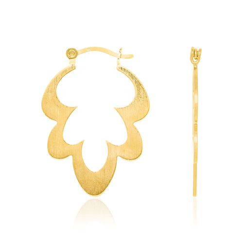 BRINCO ARGOLA BANHADO A OURO 18K