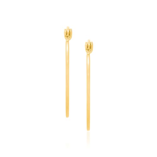 BRINCO BANHADO A OURO 18K ARGOLA