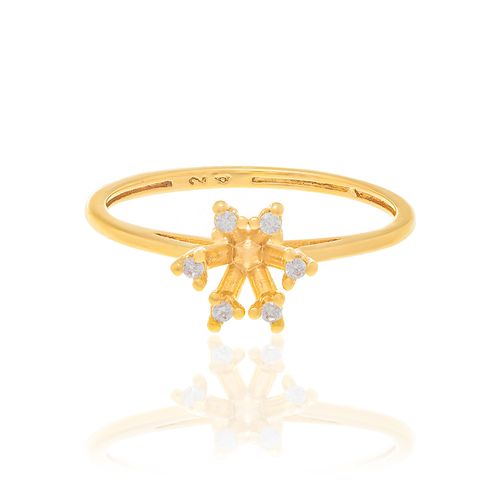 ANEL BANHADO A OURO 18K COM ZIRCÔNIAS