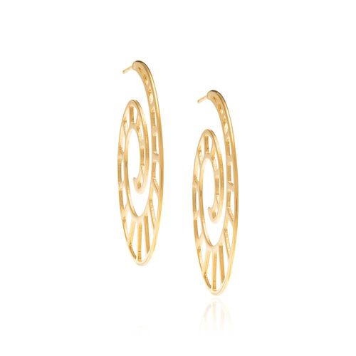 BRINCO BANHADO A OURO 18K MEIA ARGOLA