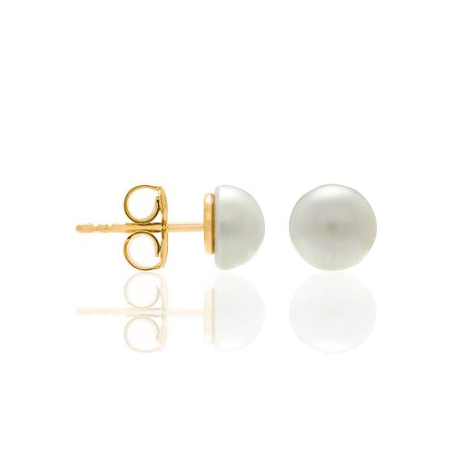 BRINCO BANHADO A OURO 18K COM PÉROLAS SINTÉTICAS