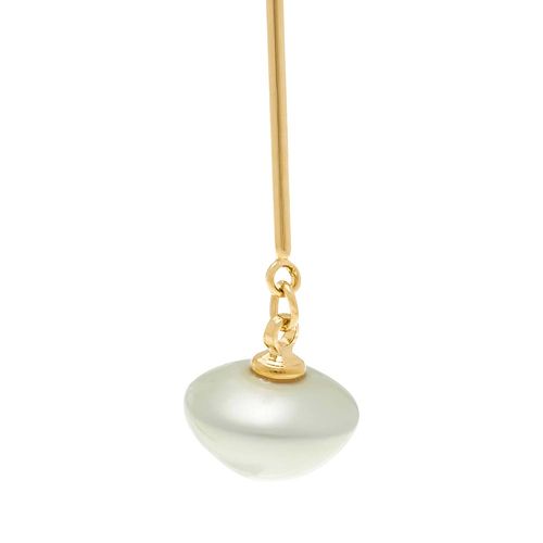 BRINCO BANHADO A OURO 18K COM PÉROLAS SINTÉTICAS