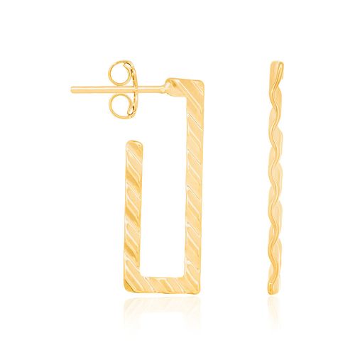 BRINCO ARGOLA BANHADO A OURO 18K