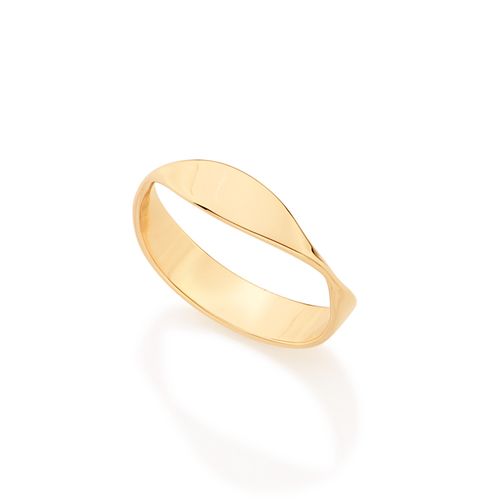 ANEL TORCIDO BANHADO A OURO 18K