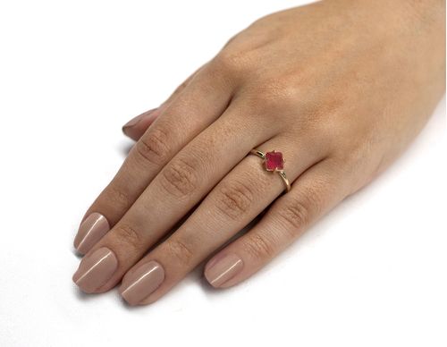 ANEL BANHADO A OURO 18K COM CRISTAL