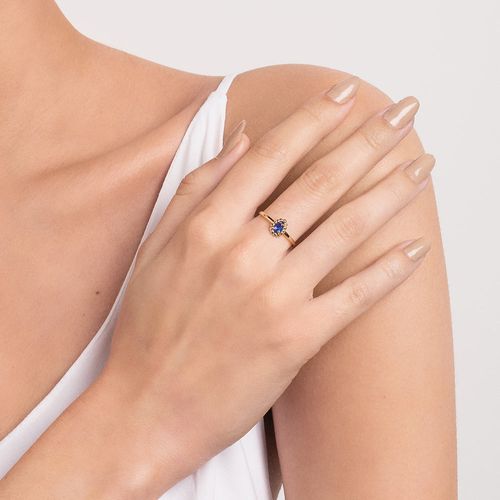 ANEL SOLITÁRIO BANHADO A OURO 18K