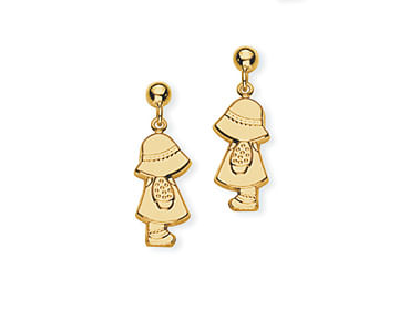 BRINCO MENINA BANHADO A OURO 18K