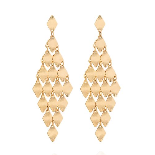 BRINCO BANHADO A OURO 18K EM LOSANGO