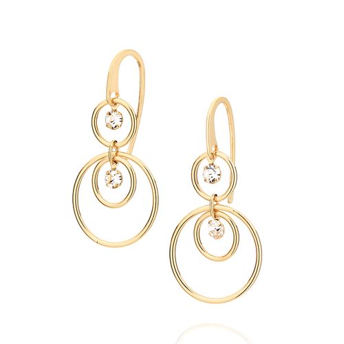BRINCO BANHADO A OURO 18K COM CRISTAIS