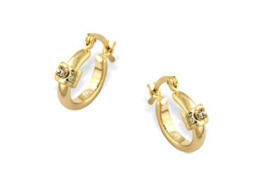 Brincos  JOIA BANHADA OURO 18K