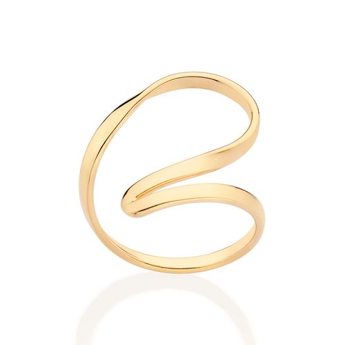 ANEL TORCIDO BANHADO A OURO