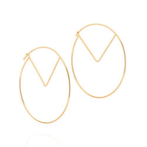 BRINCO BANHADO A OURO 18K ARGOLA