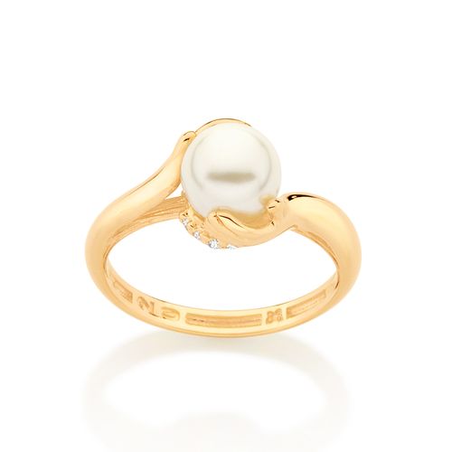 ANEL MUNDO EM NOSSAS MÃOS BANHADO A OURO 18K