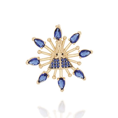 PINGENTE BANHADO A OURO 18K NOSSA SENHORA APARECIDA