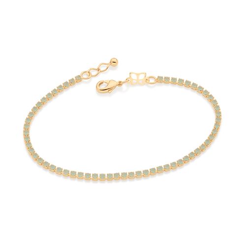PULSEIRA RIVIERA BANHADA A OURO 18K