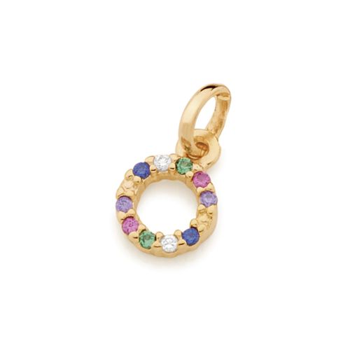 PINGENTE BANHADO A OURO 18K COM ZIRCÔNIAS