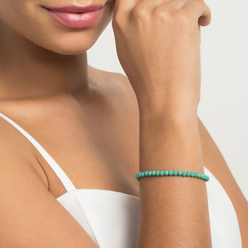 PULSEIRA BANHADA A OURO 18K COM CRISTAIS FACETADOS