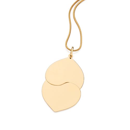 PINGENTE CORAÇÕES BANHADO A OURO 18K