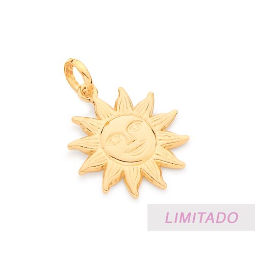 PINGENTE SOL BANHADO A OURO 18K