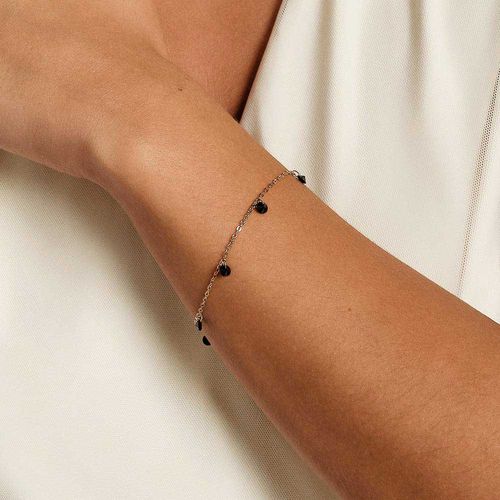 PULSEIRA BANHADA A OURO 18K COM CRISTAIS PENDURADOS