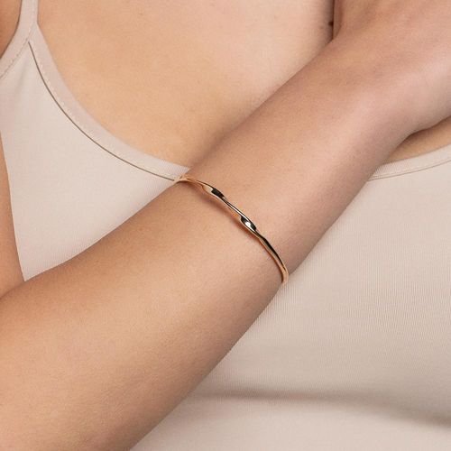 BRACELETE TORCIDO BANHADO A OURO 18K