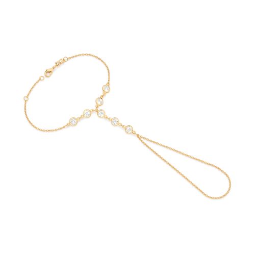 PULSEIRA BANHADA A OURO 18K COM ZIRCÔNIAS