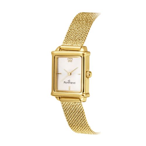 RELÓGIO ANALÓGICO SOCIAL DOURADO