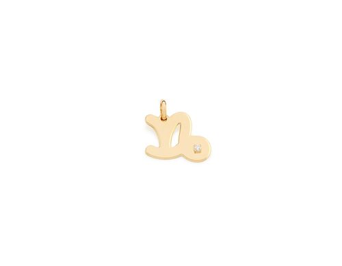 PINGENTE BANHADO A OURO 18K SÍMBOLO DO SIGNO CAPRICÓRNIO